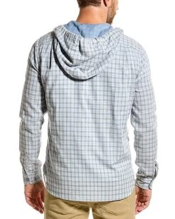 Vince Desert Side Plaid Hooded Shirt Men -Vince 1010337821 RLLD 2