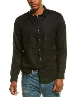 Vince Linen Woven Shirt Men