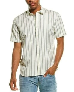 Vince Classic Fit Stripe Shirt Men