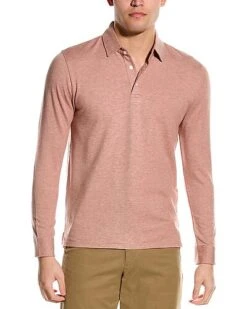 Vince Twill Cashmere-Blend Polo Shirt Men