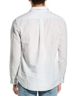 Vince Cabana Stripe Classic Fit Linen-Blend Shirt Men -Vince 1010529906 RLLD 2