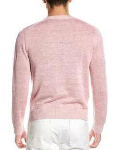 Vince Plaited Linen-Blend Crewneck Sweater Men -Vince 1010529943 RLLD 2