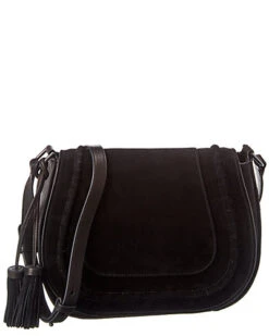 Vince Camuto Edena Leather & Suede Flap Bag Women