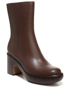 Vince Nicco Leather Mid Shaft Boot Women