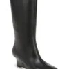Vince Beverly Leather Mid Shaft Boot Women