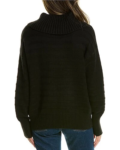 Vince Camuto Textured Stripe Cowl Sweater Women 4 Vince Camuto Textured Stripe Cowl Sweater Women - Image 2