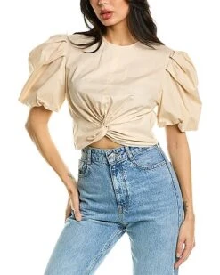 Vince Twisted Crop Top Women