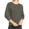 Vince Camuto Puff Shoulder Knit Stripe Top Women