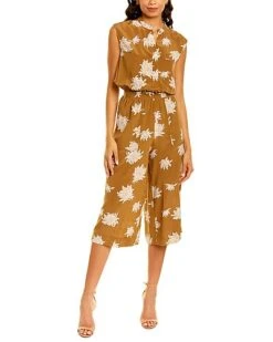 Vince Chrysanthemum Silk Jumpsuit Women