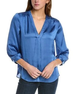Vince Camuto 3/4-Sleeve Rumple Top Women