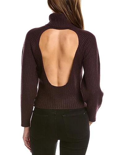 Vince Open Back Turtleneck Cashmere Sweater Women 4 Vince Open Back Turtleneck Cashmere Sweater Women - Image 2