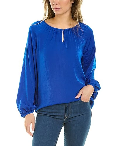 Vince Camuto Keyhole Front Blouse Women 3 Vince Camuto Keyhole Front Blouse Women