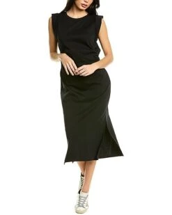 Vince Waist Tie Midi Dress Women