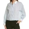 Vince Camuto Button-Down Stripe Blouse Women