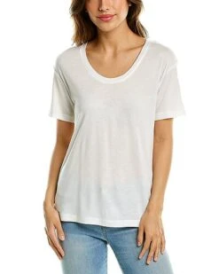 Vince Scoop Neck T-Shirt Women