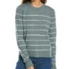 Vince Striped Wool & Cashmere-Blend Pullover Women