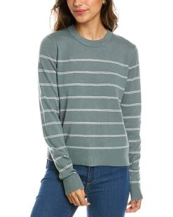 Vince Striped Wool & Cashmere-Blend Pullover Women