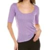 Vince Wide Rib Scoop Neck Top Women -Vince 1411147837 RLLD 1