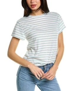 Vince Bengal Stripe T-Shirt Women