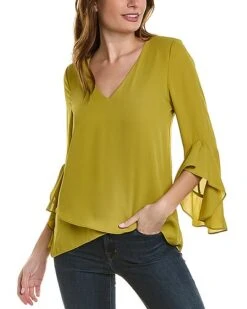 Vince Camuto Flutter Sleeve Tunic Women