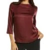 Vince Boatneck Silk-Blend Blouse Women -Vince 1411179194 RLLD 1