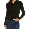 Vince Ribbed Polo V-Neck Wool Sweater Women -Vince 1411179201 RLLD 1