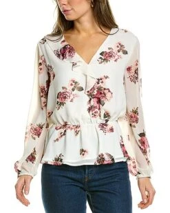 Vince Camuto Surplice Blouse Women