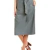 Vince Stitched Belt Leather Skirt Women -Vince 1411322076 RLLD 1