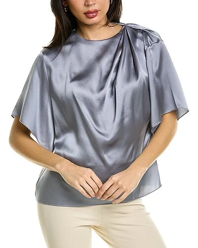 Vince Satin Silk Blouse Women 3 Vince Satin Silk Blouse Women