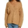 Vince Cable Front V-Neck Wool & Cashmere-Blend Sweater Women -Vince 1411329876 RLLD 1
