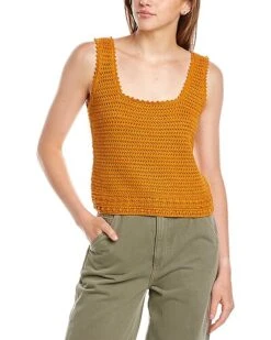 Vince Crochet Square Tank Women