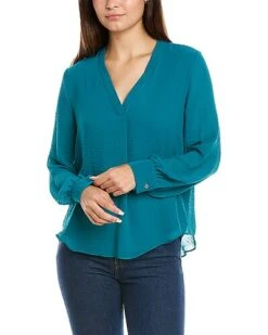 Front Page 19 Vince Camuto -Neck Rumple Chiffon Blouse Women
