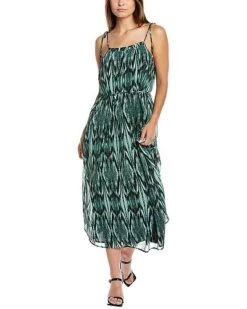 Vince Camuto Pleated Midi Dress Women