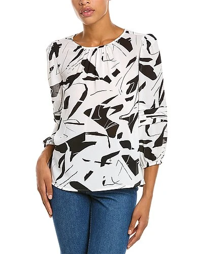 Vince Camuto Pleated Sleeve Top Women 3 Vince Camuto Pleated Sleeve Top Women