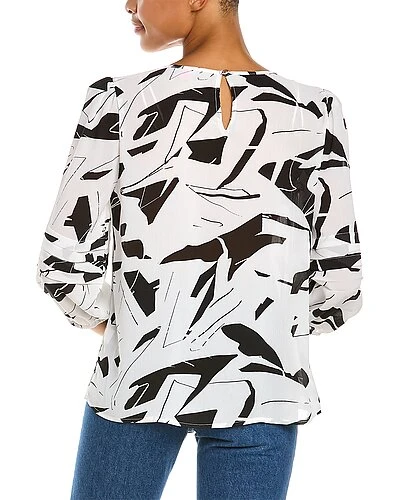 Vince Camuto Pleated Sleeve Top Women 4 Vince Camuto Pleated Sleeve Top Women - Image 2