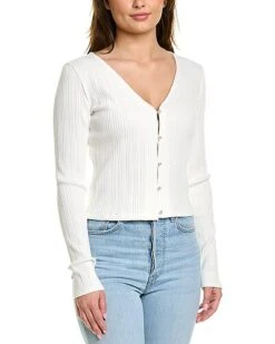 Vince Pearl Button Cardigan Women