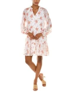 Vince Camuto -Neck Tiered Ruffle Mini Dress Women