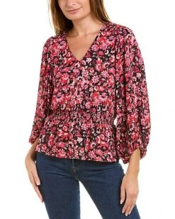 Vince Camuto Smocked Waist Top Women