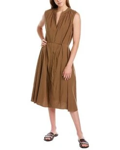 Front Page 23 Vince Linen-Blend Shift Dress Women