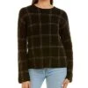 Vince Windowpane Plaid Wool & Alpaca-Blend Pullover Women -Vince 1411466874 RLLD 1