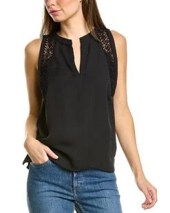 Vince Camuto Split Neck Blouse Women