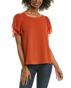 Vince Camuto Tulip Sleeve Top Women