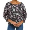 Vince Camuto Dolman Windsor Blooms Smocked Top Women