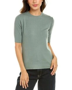 Vince Elbow Wool-Blend T-Shirt Women