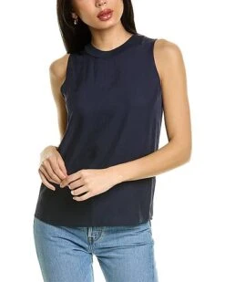 Vince Ribbed Crewneck Shell Women