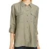 Vince Camuto Flowy Rumple Relaxed Utility Shirt Women -Vince 1411548014 RLLD 1
