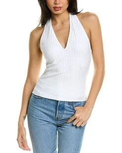 Vince Ribbed Halter Tank Women