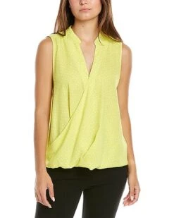 Vince Camuto Foldover Front Blouse Women