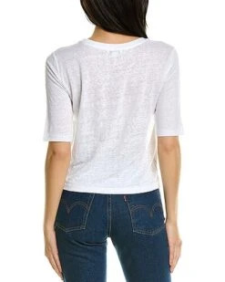 Vince Relaxed Linen T-Shirt Women -Vince 1411659224 RLLD 2