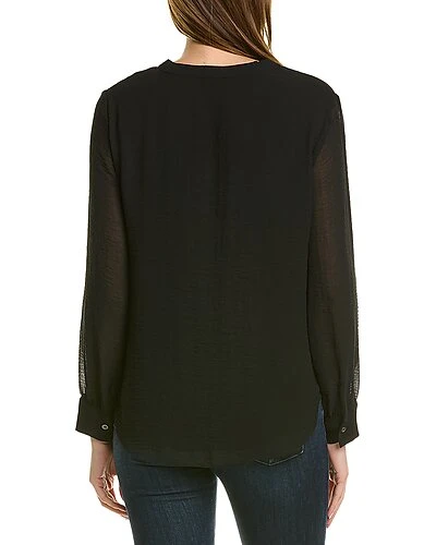 Vince Camuto -Neck Rumple Chiffon Blouse Women 4 Vince Camuto -Neck Rumple Chiffon Blouse Women - Image 2